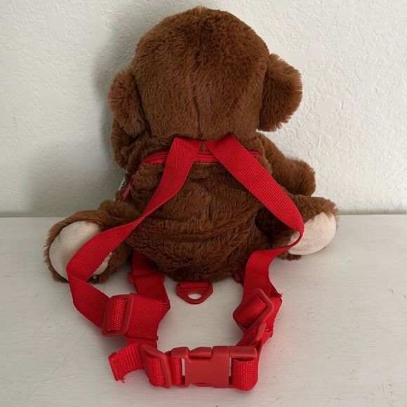 Monkey Stuffed Animal Plush Backpack - Picture 2 of 3